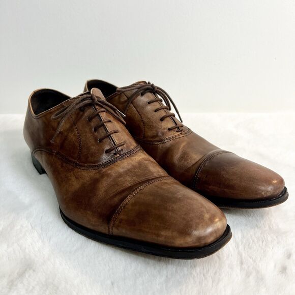 To Boot New York Adam Derrick Nico Brown Leather Oxford Shoes Men’s 12 Italy main image 6